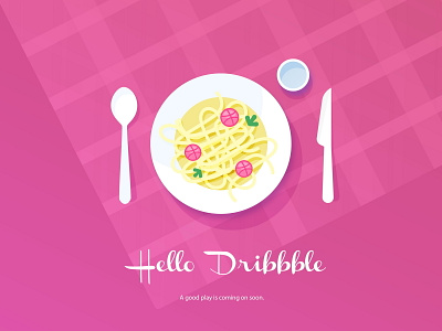 Hello Dribbble branding design illustration