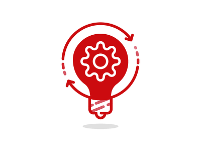 Product development bulb development icon idea iteration light product saas startup vector
