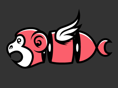 Logo test bird fish logo monkey