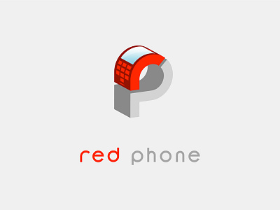 Red Phone Sketch logo phone sketch