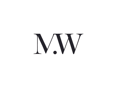Marshall Wace black and white logo mono serif