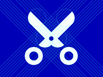 Designers OCD cut guides icon iconography ocd scissors