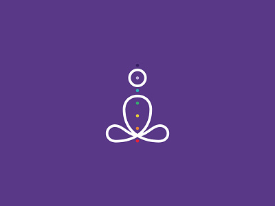 Infinite Ambience chakra line logo minimal yoga