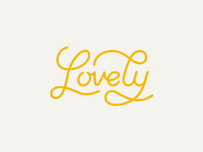 Lovely lettering logo logotype type typography wordmark