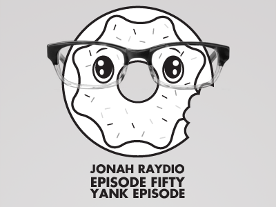 Jonah Raydio - Jonut anthropomorphize donut glasses illustration vector