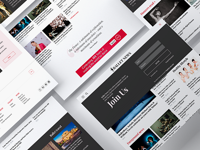 Ballet News - newspaper @design @ui @uiux @webdesign @prototyping adobexd art newspaperonline project study case webdesigner website