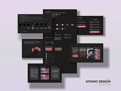 Atomic Design System adobe xd app design atomic design design design system ui ui design uidesign uiux virtual tour