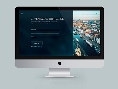 Sign In Screen challange copenhagen design screen signin ui uidaily uidailychallange ux webdesign website design