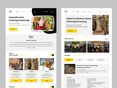 Landing Page for Tamar Catering