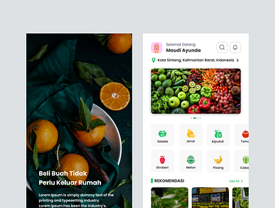 Indonesia's Fruits App Design Concept! desainer desainweb design illustration indonesia designer logo ui design uiapp uidesign uiux webdesign