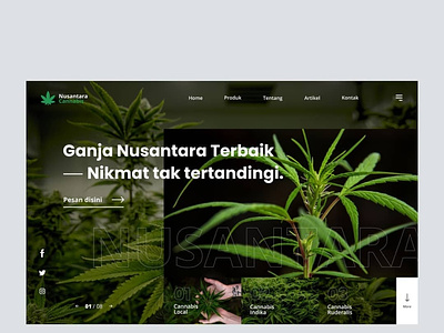 Tumbuhan Organik Web Landing Page desainer desainweb design indonesia designer ui design uiapp uidesign webdesign
