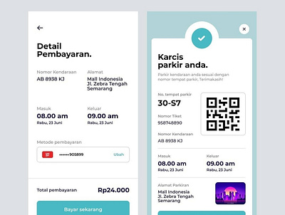 Aplikasi Booking Tempat Parkir Online desainer desainweb design illustration indonesia designer logo ui design uiapp uidesign webdesign