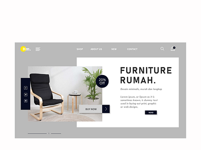Ui untuk Website penjualan Furniture Rumah Minimalis