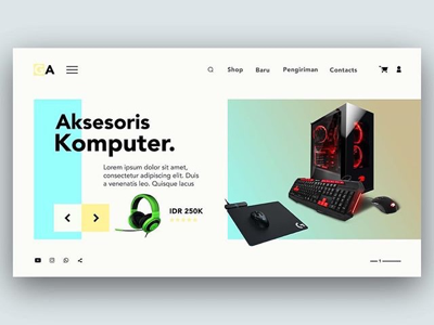 Ui untuk Web jual Aksesoris Komputer