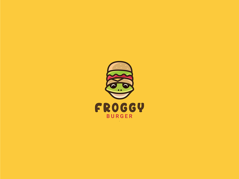 Froggy Burger logo, Daily Logo challenge #03 by PixSmite on Dribbble