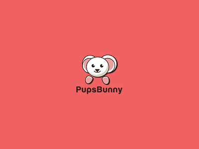 Pupsbunny Logo, Daily Logo challenge #07 branding branding design bunny clean creative design design art icon illustration logo logo 3d logo a day logo animation logo design logo design challenge logo design concept logos typography ui vector