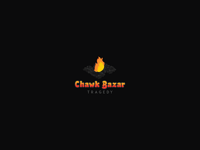 Chawk Bazar Tragedy Logo, Daily Logo challenge #13 branding branding design chwakbazar creative design art fire fire escape flat illustration logo logo 3d logo a day logo alphabet logo animation logo design logo design challenge logo design concept logos tragedy typography