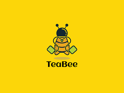 Teabee logo, Daily Logo challenge #19 bee bee hive bee logo brand branding branding design creative design design art icon illustration logo logo a day logo animation logo design logo design challenge logo design concept tea typography vector