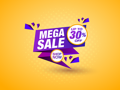 Mega Sale vector illustration