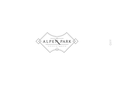 Rejected logo |34| Alpen Park brand branding design icon logo logotype park rejected relaxation typography vector