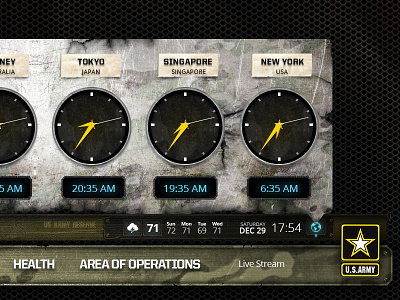 U.S. Army Touch Display application design digital signage touch display u.s. army uiux visual design