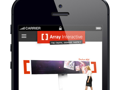 Arrayinteractive Mobile array interactive digital signage mobile design uiux visual design