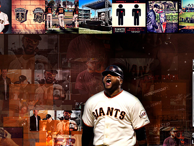 SF Giants Instagram Video Wall application design baseball digital signage giants san francisco social media sports