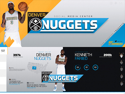 Denver Nuggets Social Media Wall denver digital signage facebook instagram nba nuggets social media sports twitter