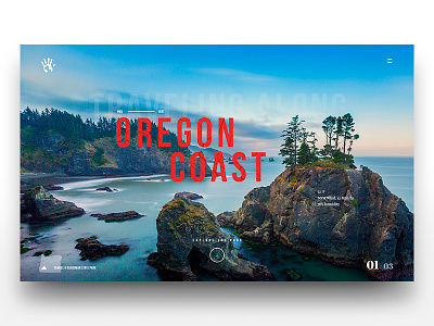 The Oregon Coast bebas neue coast explore landscape modern layout oregon photography travel ui design visual design