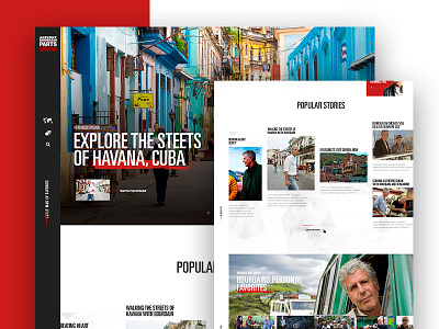 Parts Unknown 2 bourdain cnn condensed font parts unknown travel web design