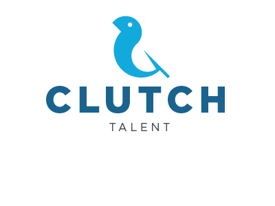 Clutch Talent bird clutch concept logo talent