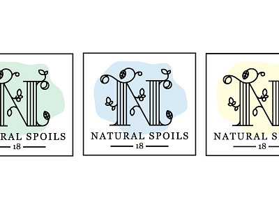 Natural Spoils — Color Comps branding elegant essential oils logo