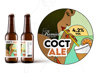 Craft Beer Label Design - Coct-Ale  by Premier Brewery