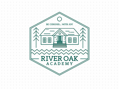 River Oak academy logo design proposal branding clean design icon illustration illustrator logo vector