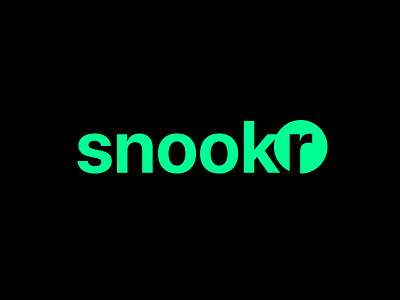 Snookr, a snooker scoreboard app ball billiard branding circle cue design logo mobile pool scoreboard snooker snookr