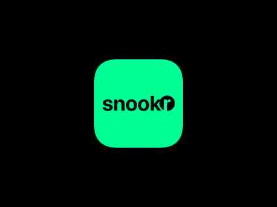 Snookr, a snooker scoreboard app appicon ball billiard branding circle cue design icon ios iphone logo mobile pool scoreboard snooker snookr