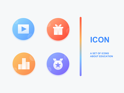 ICON ios ui ux 图标 学习 应用 教育 设计