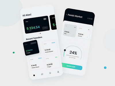 Banking App for Couples apps balance design finance mobile ui