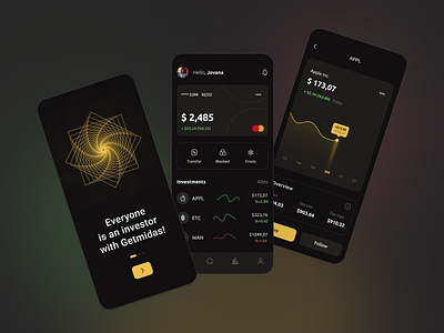 Financial app app app design design financial financial app graphs mobile mobile app design trading application ui ux