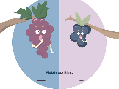 Blue or violet? Violet or blue? digital design digital illustration digitalart food illustration illustration illustration art illustrator line art vector vector illustration