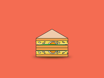 Tamago Sandwich digital design digital illustration digitalart food illustration illustration illustration art illustrator vector vector illustration