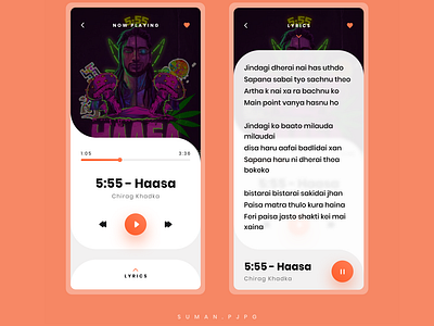 Music player app design