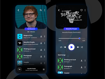 Music app Ui