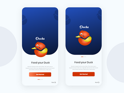 Duck feeding app concept