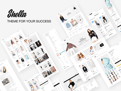 Shella - eCommerce theme for your shop. Shopify, WooCommerce design ecommerce fashion shop ui ux web website