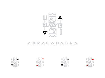 Abracadabra Restaurant Identity abracadabra branding clean food identity king logo magic playing cards restaurant