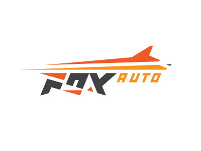 Fox Auto Logo angles auto branding car dynamic fox geometry identity logo movement type