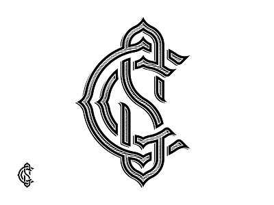 Clande Sotol branding identity intertwined lettering logo monogram typography