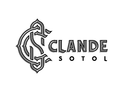 Clande Sotol alcohol branding identity liquor logo mark monogram typography