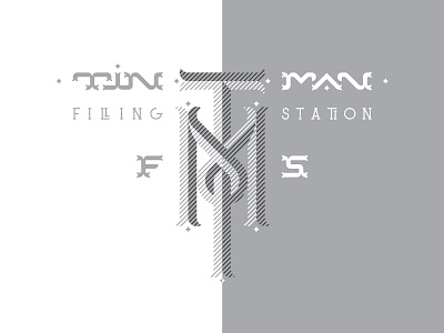 TIN MAN branding identity lettering logo m mark monogram t type